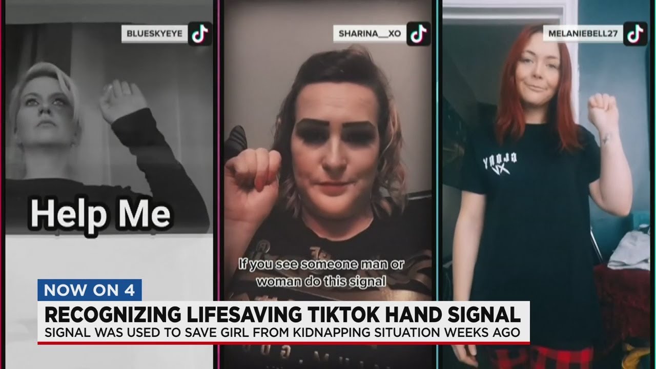 Tik Tok hand signal for needing help more familiar YouTube