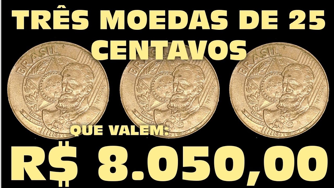 AS ÚNICAS DE 25 CENTAVOS QUE VALEM 8 MIL REAIS SÃO ESSAS AQUI DO VÍDEO!!!!