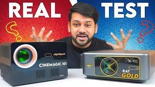 PIXPAQ Ray Gold vs MyfitSpark Cinemagic 101 Full Comparison | Colours, Brightness, Sound Gaming Test