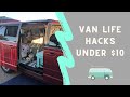 Van Life Hacks Under $10 | Budget Minivan Camper Conversion | Dog-Friendly Van Life