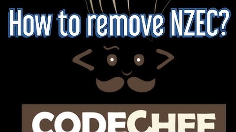 How to remove NZEC?
