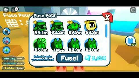 What happens when u fuse 4 rb cyber fox