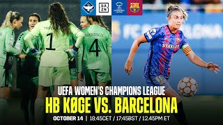 HB Køge vs. Barcelona | Partido entero de la jornada 2 de la UEFA Women’s Champions League