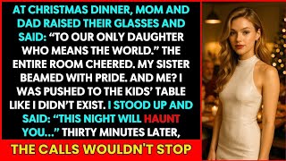 At Christmas Dinner, My Parents Raised a Toast to My Sister: ‘To Our Only Daughter…’ I Stayed Silent