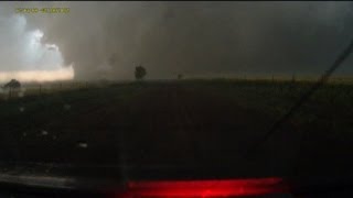 Escaping the largest EF5 tornado in history  El Reno, OK  full dashcam sequence