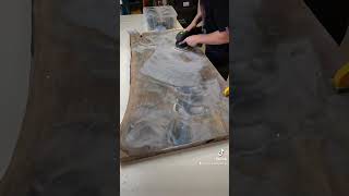 This fractal burning table is pure fire! @inzanewoodworks is on another level! 🔥❤️