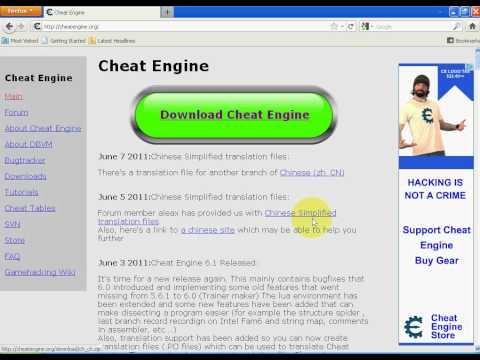 how to download cheat engine 6.1 for free