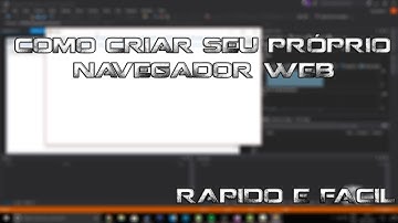 Como criar seu próprio navegador web - Visual Studio #1