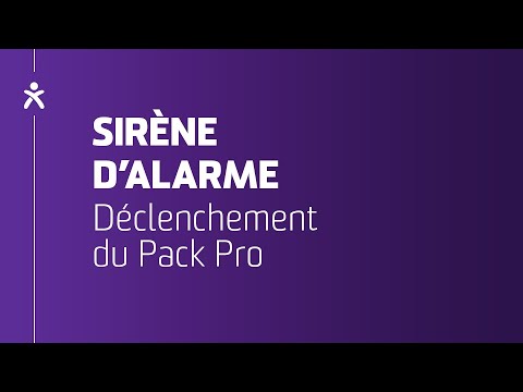 Sirène d'alarme : Déclenchement du Pack Pro Nexecur