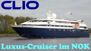 Luxus-Kreuzfahrtschiff CLIO im Nord-Ostsee-Kanal - Überraschender Besuch im NOK unterwegs