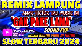 REMIX LAMPUNG TERBARU ‼️ MUSIK FYP DI TIKTOK SOUND HANI VIRAL X GAK PAKE LAMA FULL BASS