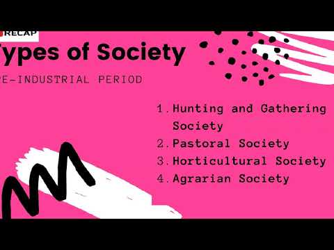 Шта је прединдустријско друштво у социологији?