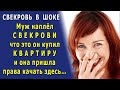 - А ты, девочка, не хами мне, это квартира моего сына! - заявила свекровь. Вот рассмешила-то!