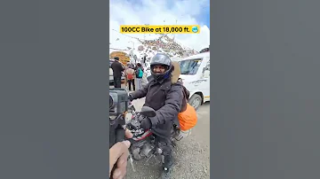 100CC Bike At 18 000 Ft Shorts Cartips Carcare Leh Khardunglapass 