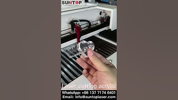 CO2 laser cutting acrylic #cuttingmachine #co2lasercutting