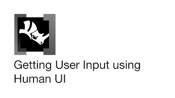 Getting User Input using Human UI