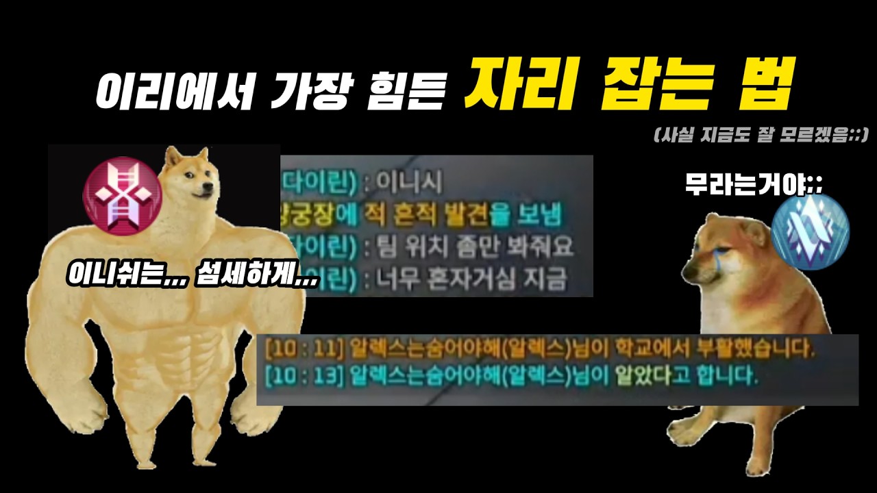 이터한테 가장 많이 불꽃 피드백 받았던 자리잡기