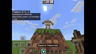 How to Make an Armor Stand Always Invisible Using a Command Block | Minecraft Bedrock Edition