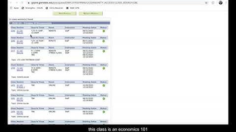 How to Search for Classes Online