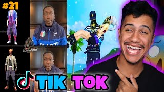 الحلقة 21# ردة فعلي على فيديوهات فري فاير في تيك توك  ||FREE FIRE TIK TOK ️