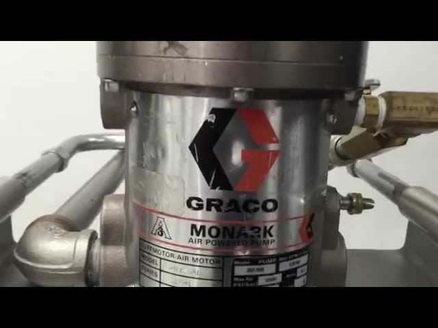 AIR POWERED GRACO MONARK DRUM PUMP MODEL 207 550 - YouTube
