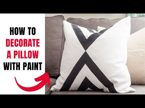 Decorting a Pillow with Paint