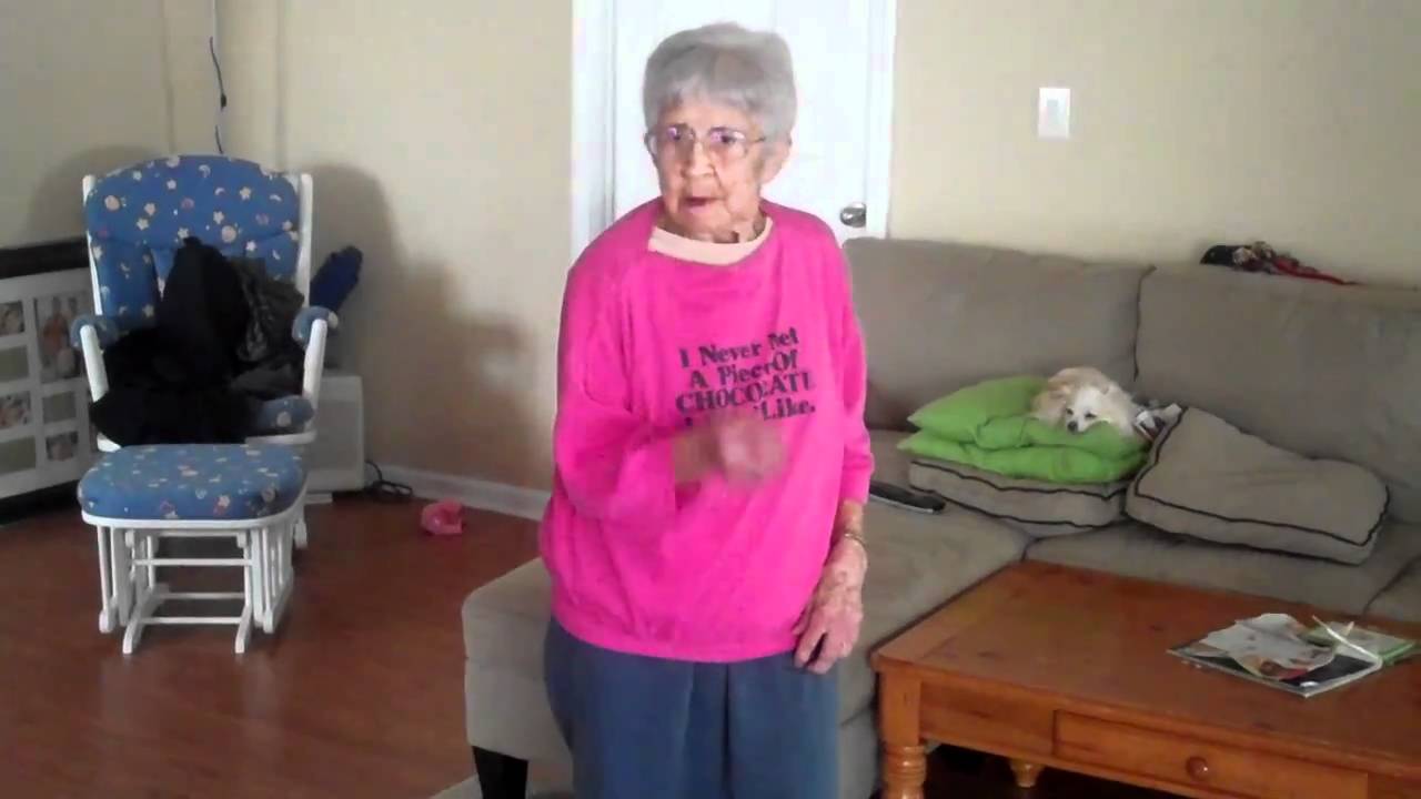 97 Year Old Granny Dancing To Just Dance 2 Hot Stuff Doovi