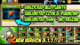 PvZ 2 8.1.1 взлом на солнце, перезарядку, свободные покупки, деньги