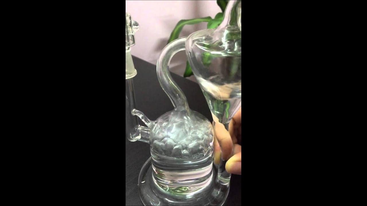 New arrival 8 inches Tall Glass bong water pipe Barrel Drum Recycler,Joint Size 14.5mm