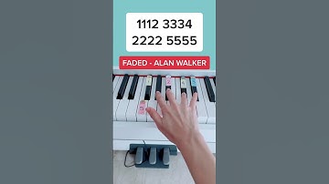 Thumbnail of Faded - Alan Walker (Piano Tutorial) #easypianotutorial #pianobeginner #fadedpiano #summypiano