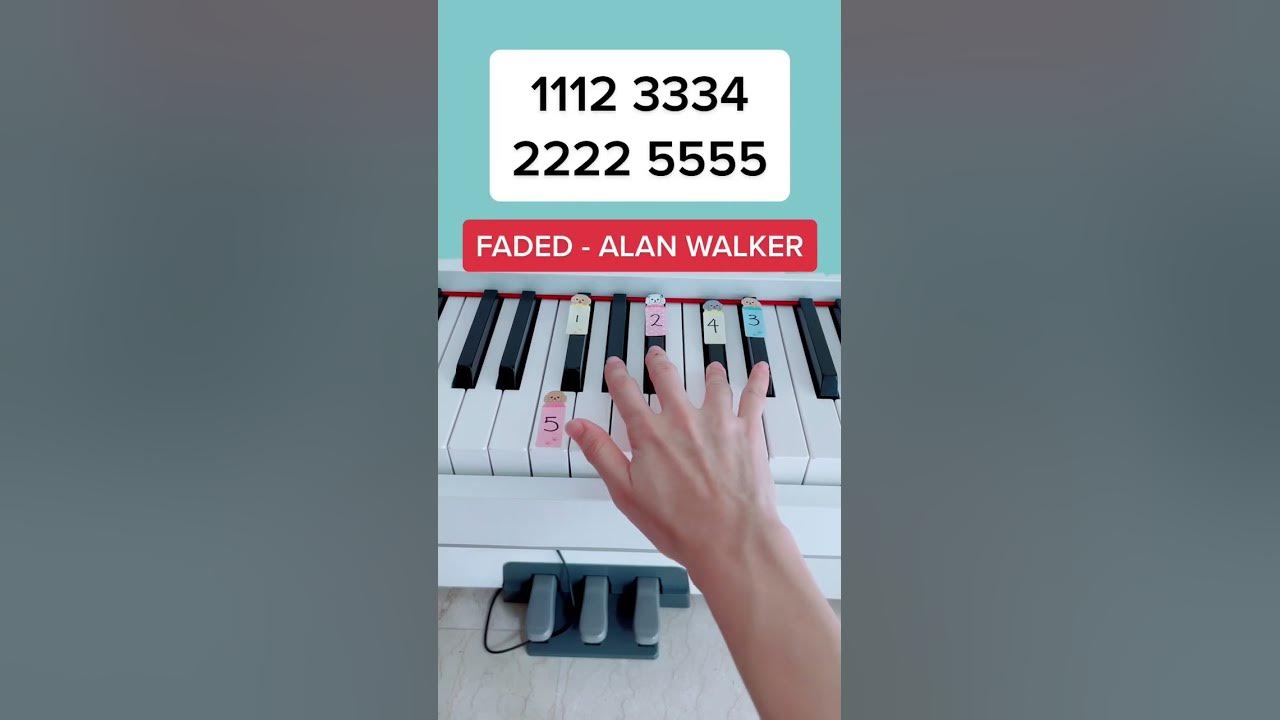 Faded - Alan Walker (Piano Tutorial) #easypianotutorial #pianobeginner #fadedpiano #summypiano