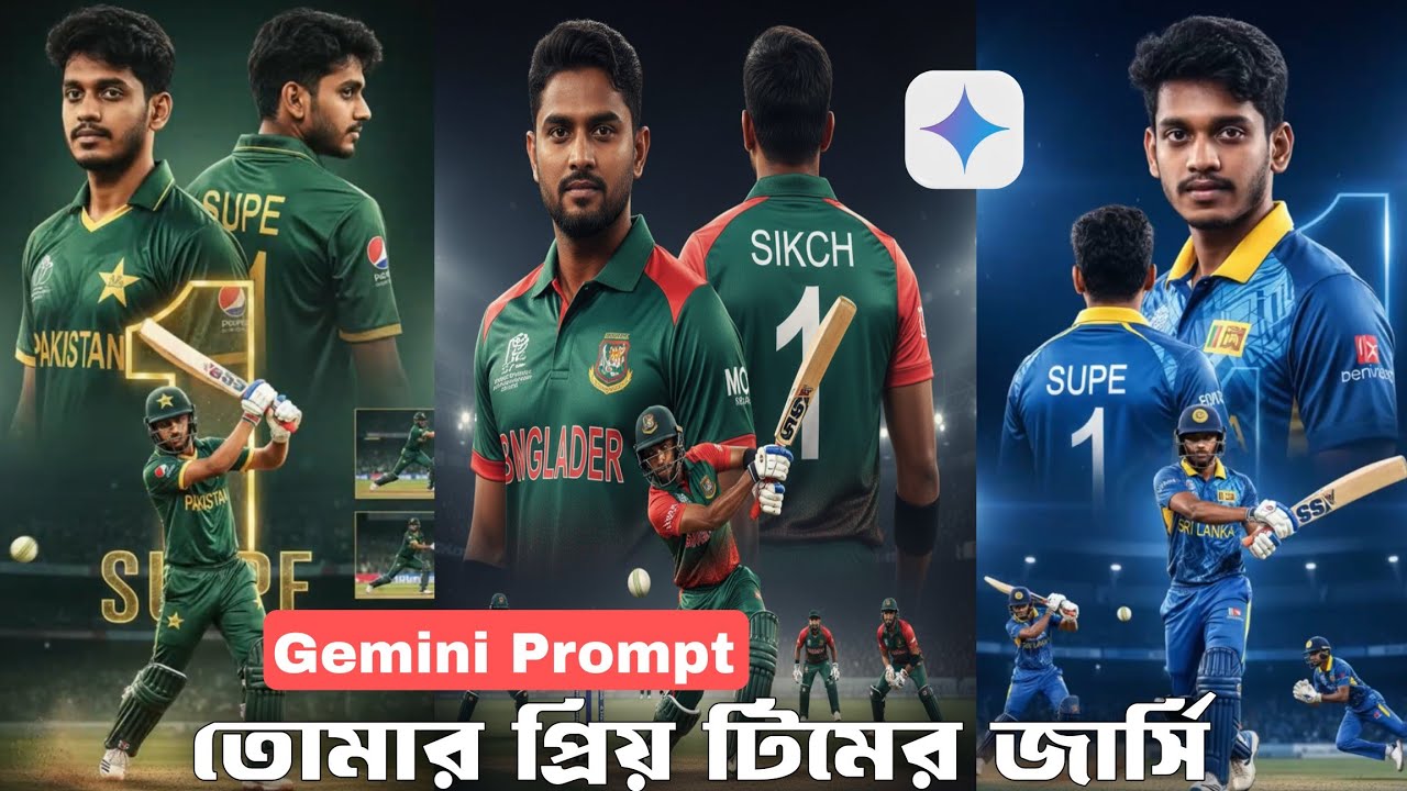 Cricket Club Jersey Photo Editing | Gemini Ai Cricket Player | Cricket Jersey Photo Editing 2025