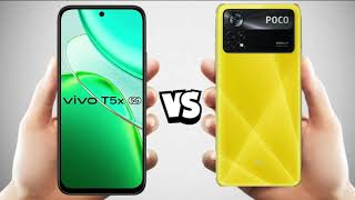 vivo t5x 5g vs poco x4 pro 5g full comparison.