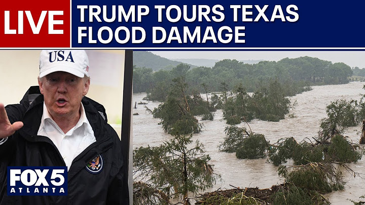 WATCH LIVE: President Trump tours catastrophic flood damage in Kerrville, Texas