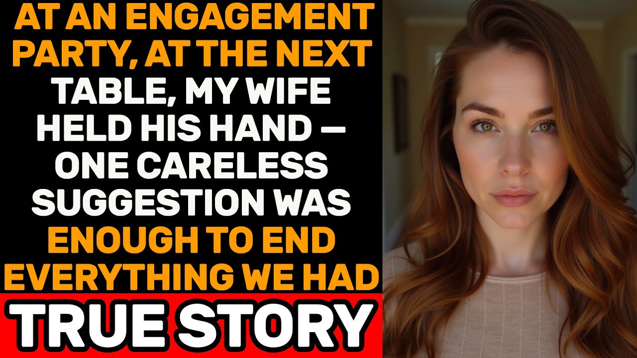 At An Engagement Party She Held His Hand — One Careless Suggestion Ended Everything
