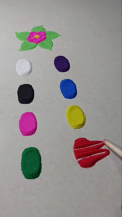 💖🌸Colour mixing Rangoli...#rangolidesign #viralvideo