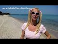 Push Ups Test by Fitness Girl on the Halkidiki beach