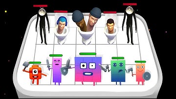 SKIBIDI WAR 3D : Cube Merge  + Number Block ⭐ Merge Simulator Battles