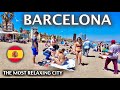 Dream of barcelona life amazing spain beaches 4k beach walk