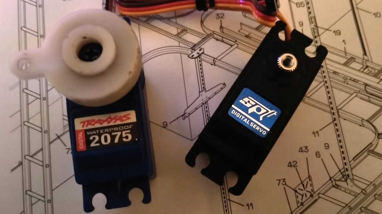 Traxxas 2075 servo vs cheap SPT4412LV servo YouTube
