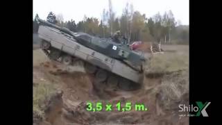 Tank vs anti-tank ditch - Tanque pasando zanja