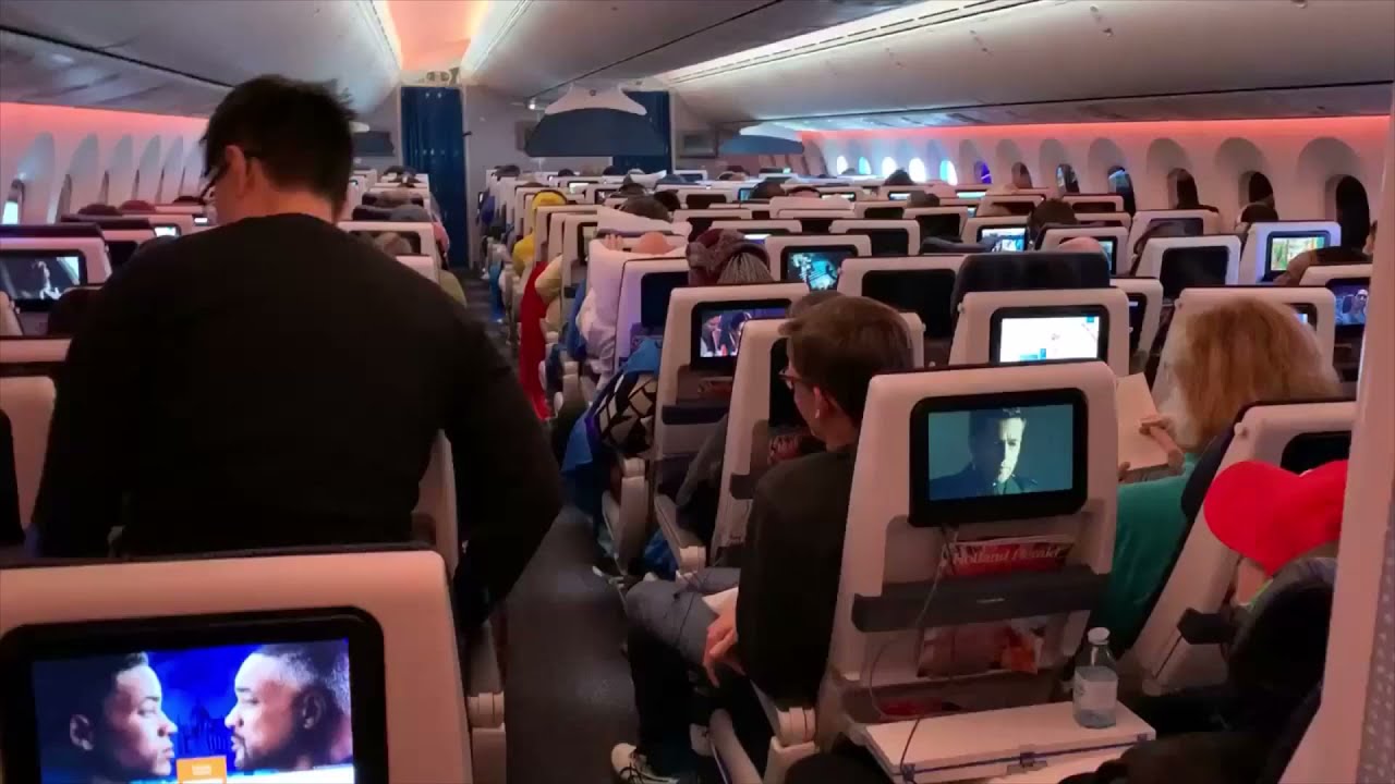 Inside Boeing 787 Dreamliner Economy Comfort Seat Klm B787 Configuration Window Shade You