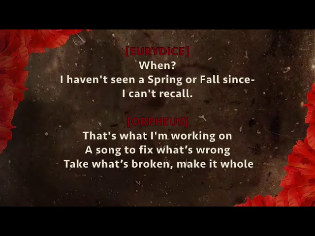 Hadestown Original Broadway Cast - Come Home With Me I - Lyrics