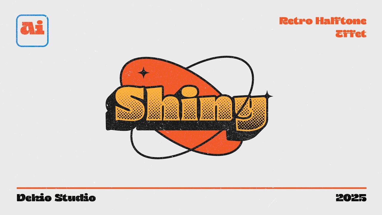 Easy Way to Create FULLY EDITABLE Retro Halftone Text Effect in Adobe ...