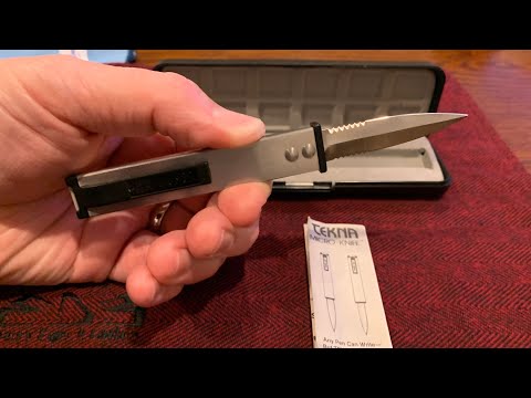 RARE vintage 1985 Tekna micro pen knife.