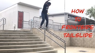 How to Frontside Tailslide / How to skateboard for beginners