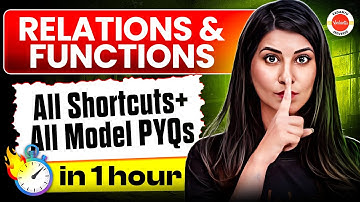 Relations and Functions in 1 Hour 🔥 | All Shortcuts + Model PYQs | JEE 2026 | Namrata Ma’am