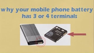 why your mobile phone battery has 3 terminals || suresh concepts