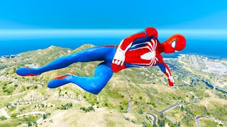 GTA 5 Spiderman Ragdolls Jumps/Fails Compilation With GTA AMAZING Part81 (Crazy Ragdolls)