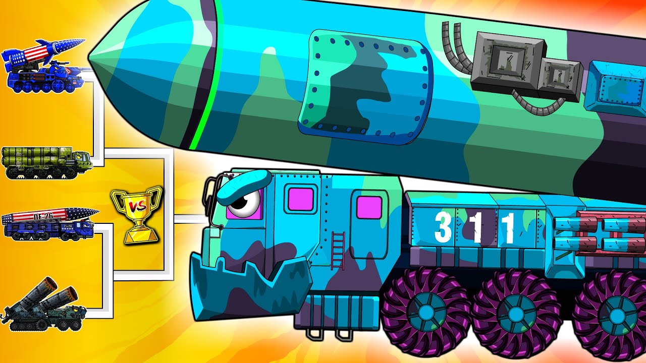 BLUE NUCLEAR MISSILE TRUCK 311 vs GIANT LAUNCHERS | Ultimate Tank Showdown